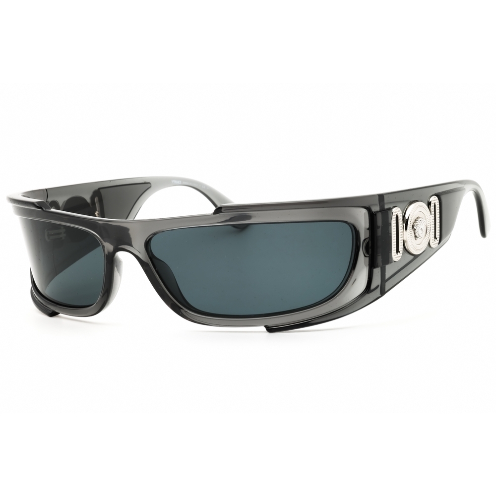NWT Versace VE4446 Grey Rectangle 67mm Sunglasses